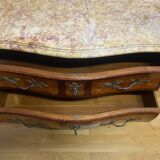 Louis XV style commode, in rosewood marquetry.