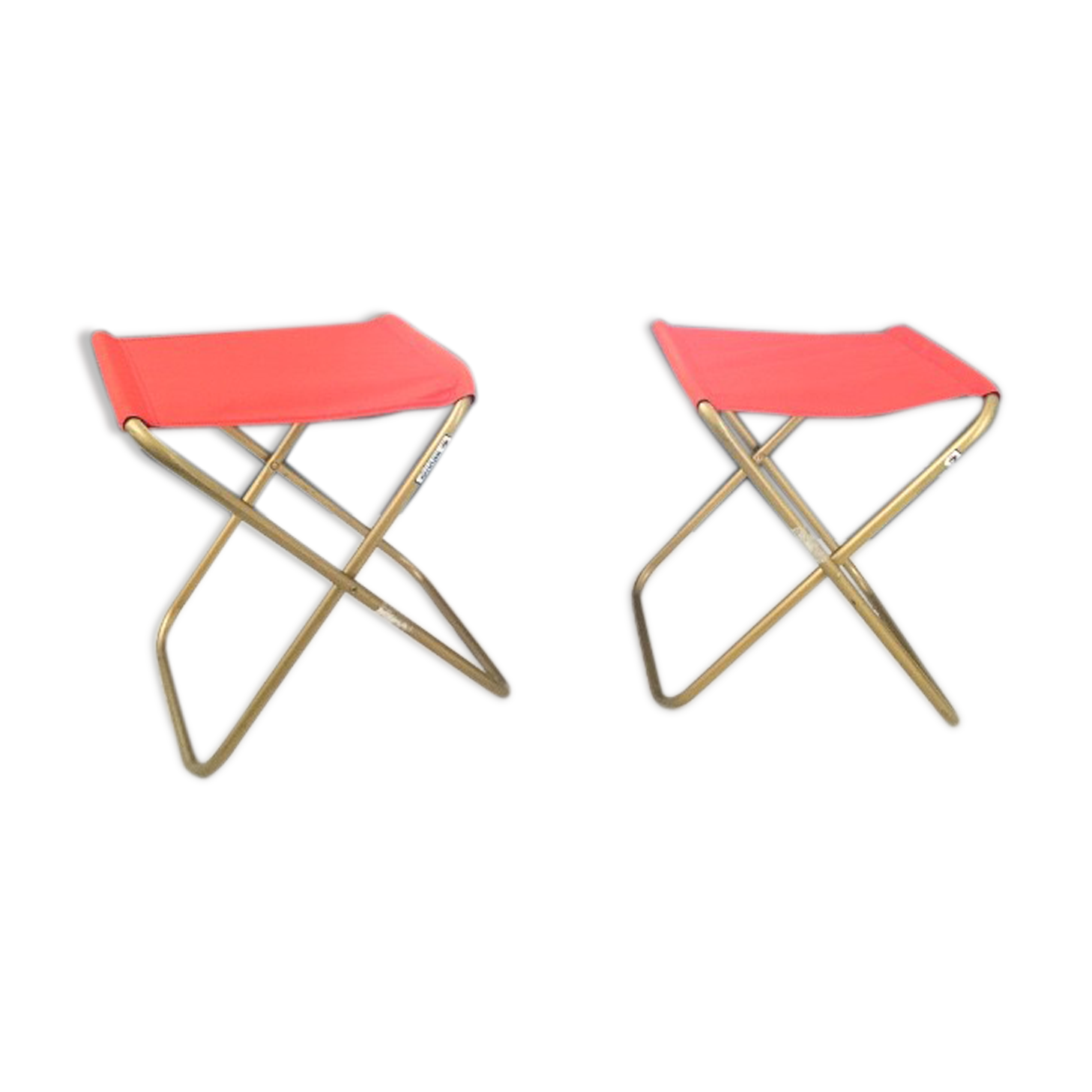 Pair of folding lail Lafuma stools