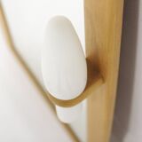 Miroir scandinave en chêne, Suède 1960