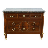 Rare mahogany commode, Louis XVI period – 2nd half of the 18th century.
