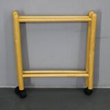 Jens Quistgaard Danish birch 2-tier round trolley Lazy Susan, 1970s