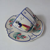 HB Quimper 2 cups and saucers