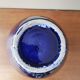 Midnight blue ceramic art deco vase