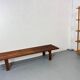 Mid-century modern brown wood slatted coffee table by Martin Visser for 't Spectrum, 1960s