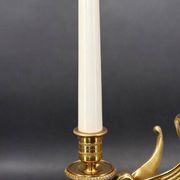Flamboyant Pair of Candelabra/Chandeliers Solid Bronze Empire Style