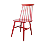 Red Fanett chair by Tapiovaara
