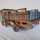 Indian tata truck handmade in polychrome wood