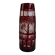 Egermann Art Deco Ruby Cut Overlay Vase, Czechoslovakia, circa 1920