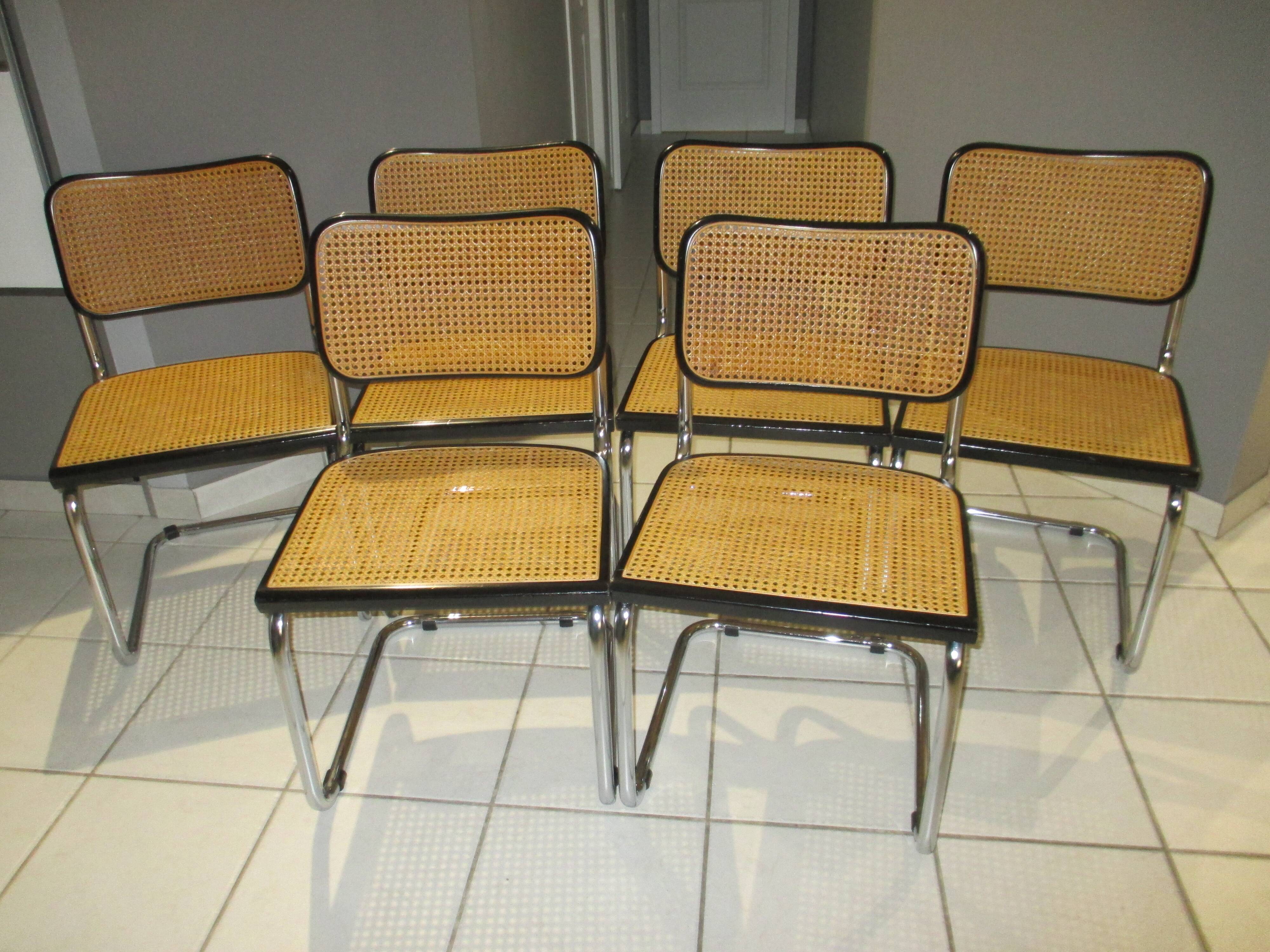 Suite 6 chairs b32 Marcel Breuer