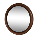 70s round mirror 53cm