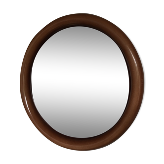 70s round mirror 53cm