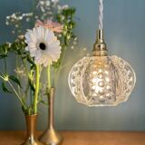 Vintage glass suspension globe