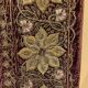 18th Century Indo-Portuguese Embroidery with Gold Thread on Velvet