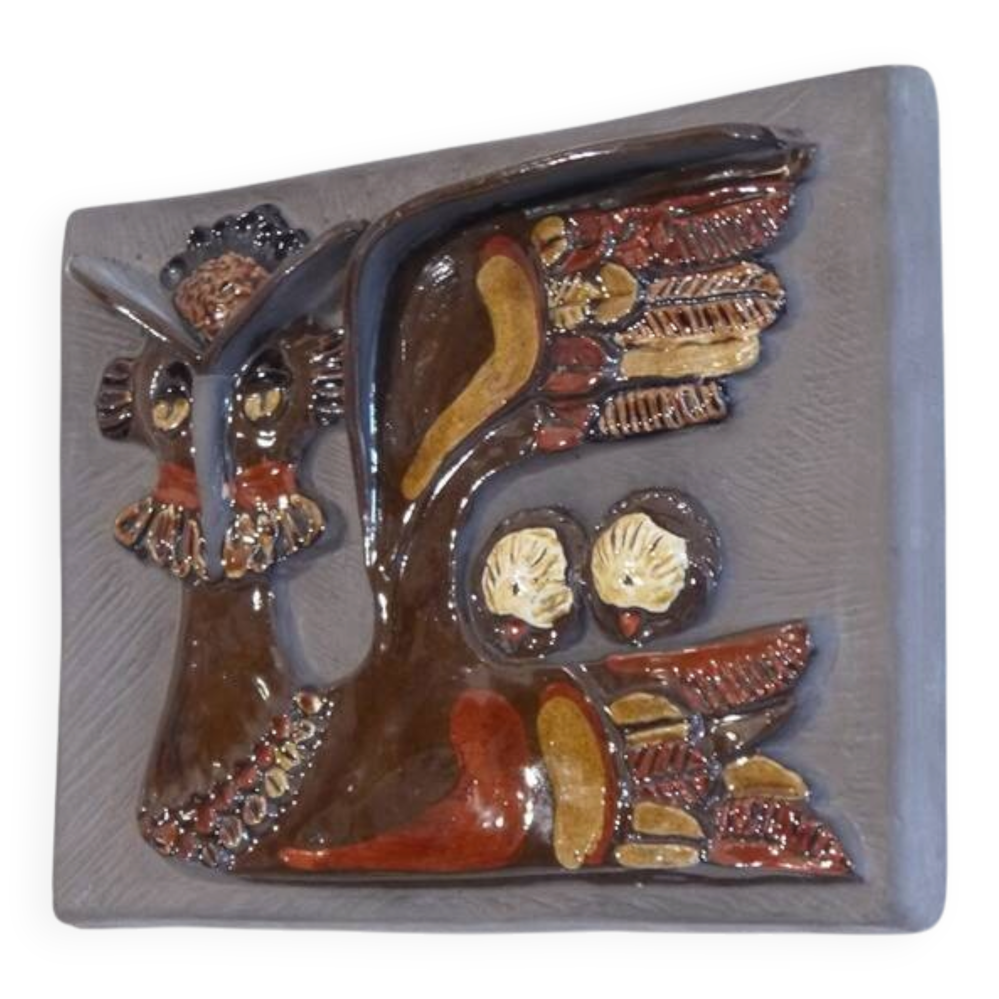 Swedish ceramic plaque by Gantofta 1960