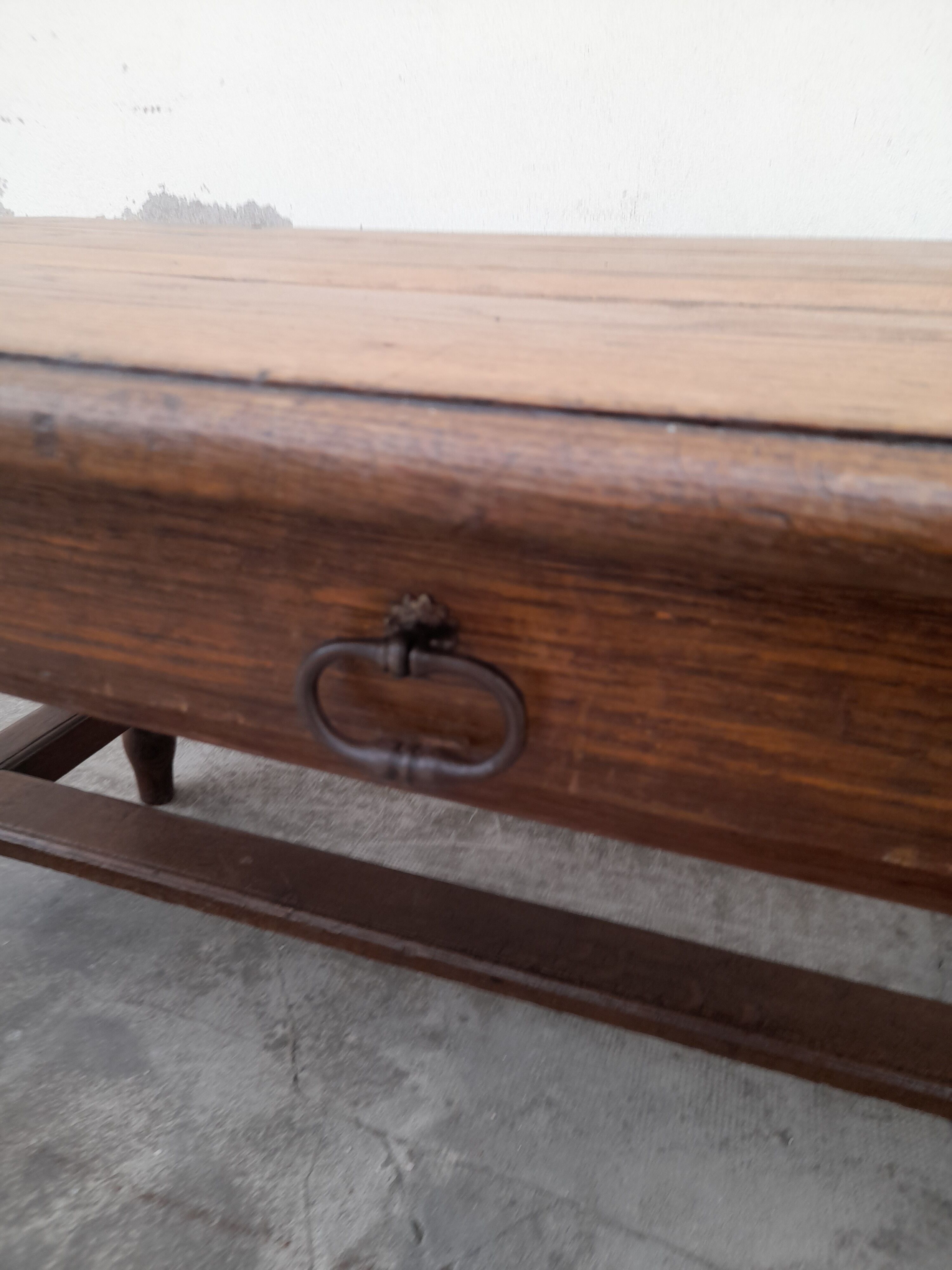 Rustic oak farmhouse table 19th -1m59