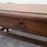 Rustic oak farmhouse table 19th -1m59
