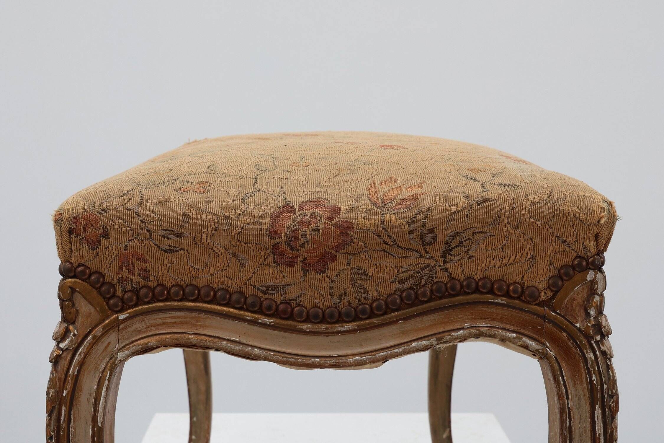Antique French Louis XV Style Piano Bench, 1800s