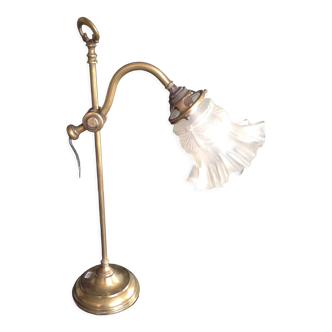 Antique brass lamp, circa 1900