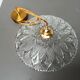 Vintage chiseled glass pendant light