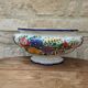 Old serving dish, vegetable dish, soup tureen without lid, flower decoration
