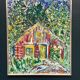 Original Swedish Oil On Canvas – “Red Hut” By Uno F. Svensson – Vintage & Framed – 68 × 57 Cm (26.8" × 22.4")