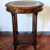 Console en noyer peinte à la main par Vittorio Grifoni, Florence, années 19