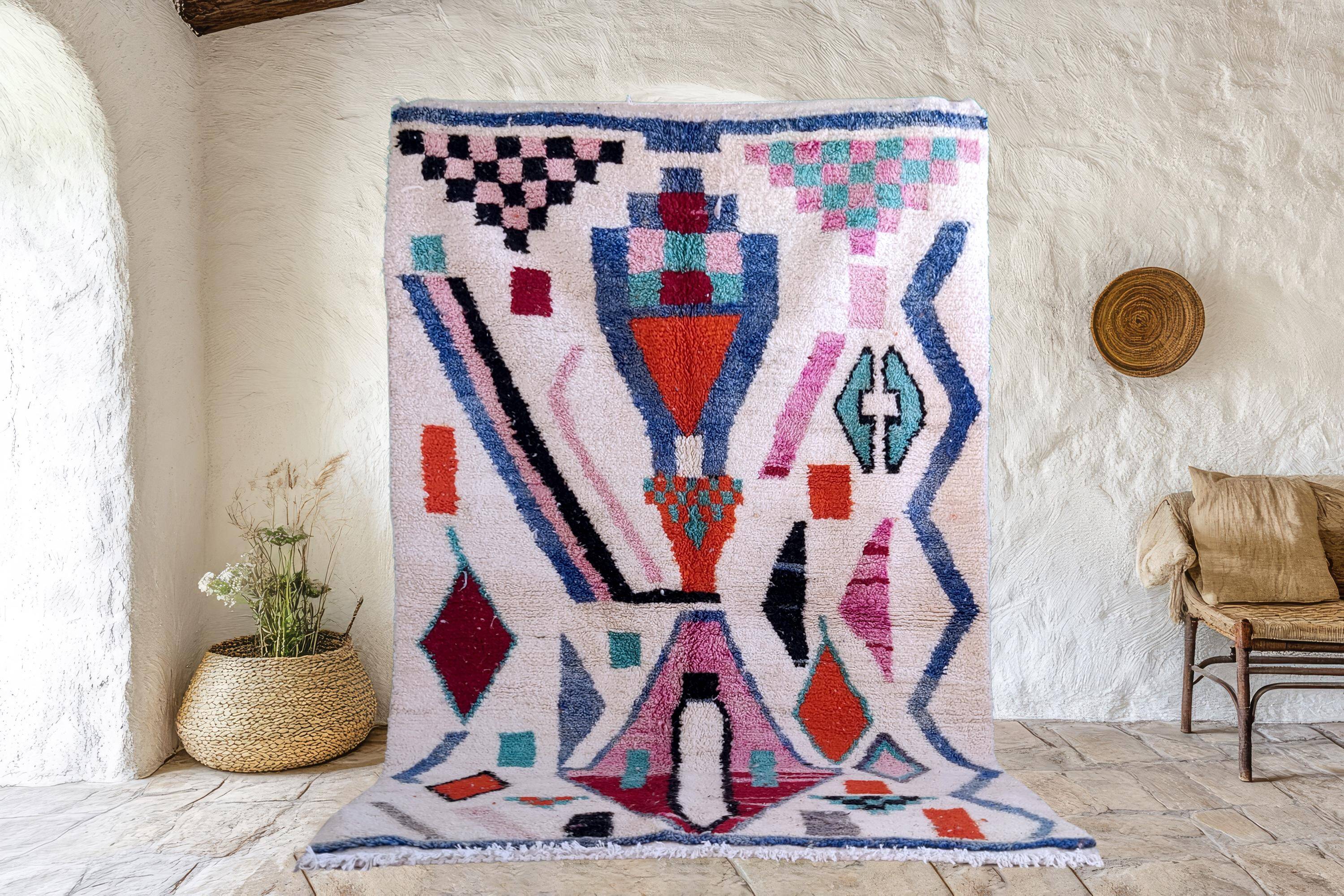 Tapis fait main traditionnal 250cmX150cm marocain