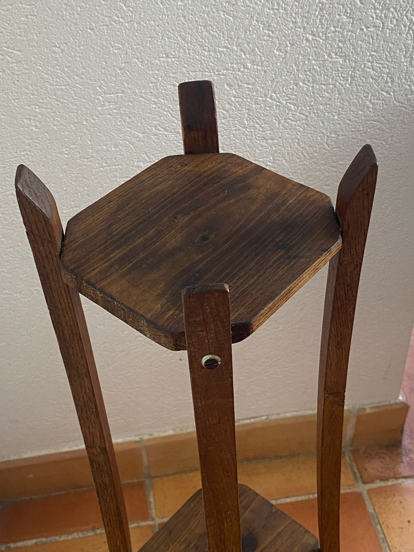 Sellette  en bois, années 50