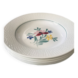 Fabiola Digoin Sarreguemines deep plates from the 50s