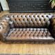 Chesterfield leather sofa in Art Deco style
