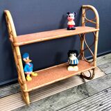 Rattan shelf