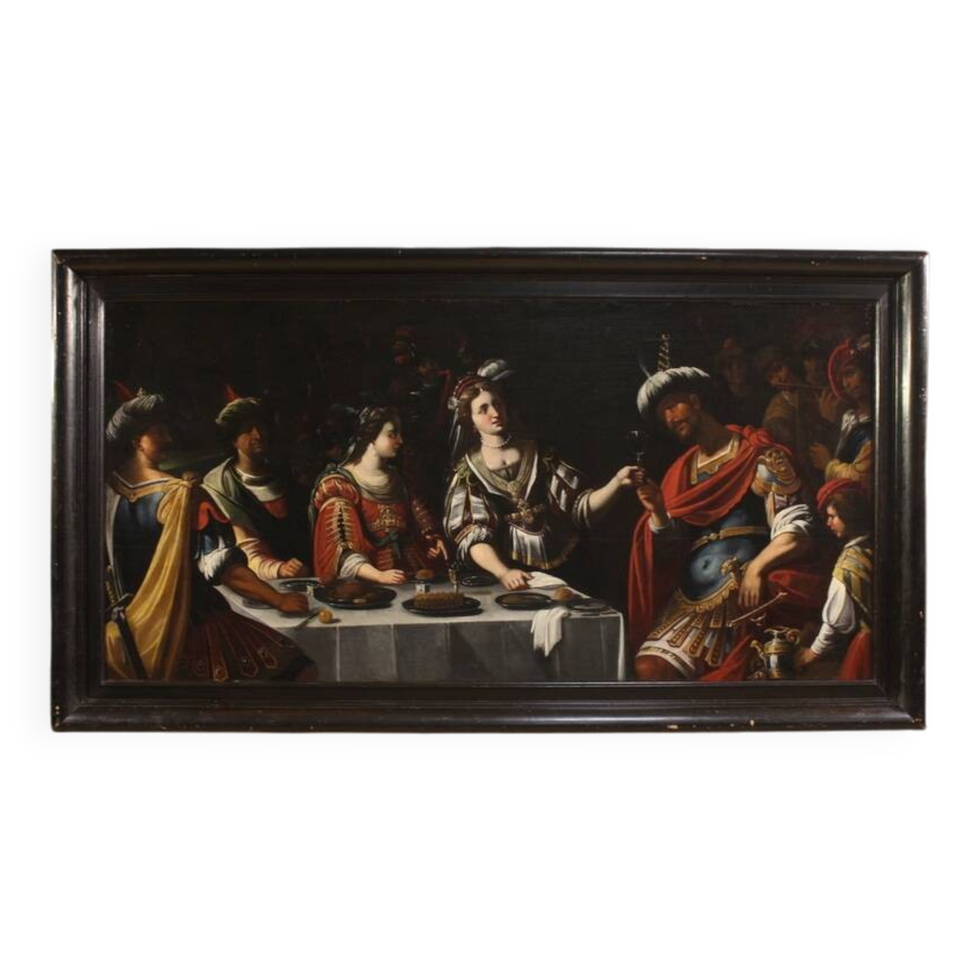 Great 17th-century Italian painting: The Banquet of Mark Antony and Cleopat