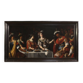 Great 17th-century Italian painting: The Banquet of Mark Antony and Cleopat