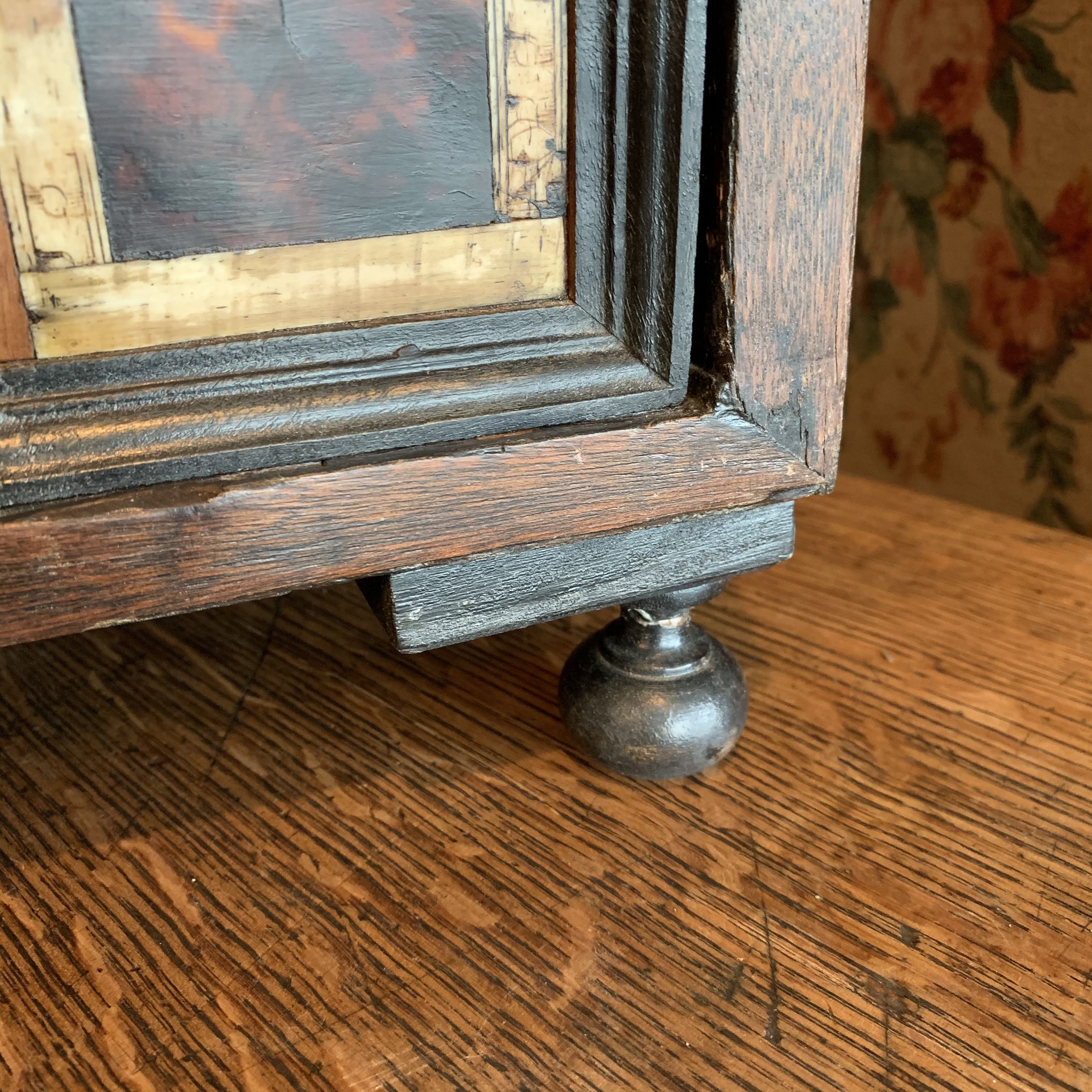 Antwerp cabinet to be laid in tortoiseshell and 17th century marquetry