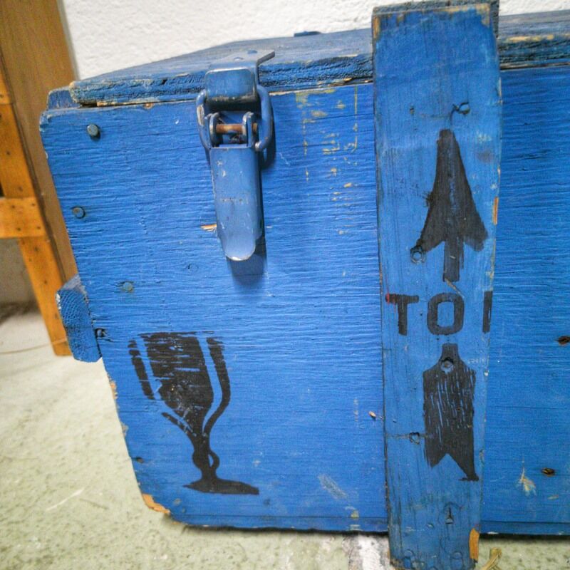 Wooden military crate