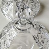 Vintage hexagonal Bohemian crystal bonbonnière/sweetener