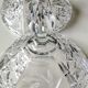 Vintage hexagonal Bohemian crystal bonbonnière/sweetener