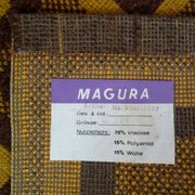 Modernist op-art rug with abstract graphic pattern by Magura, Germany 1960s