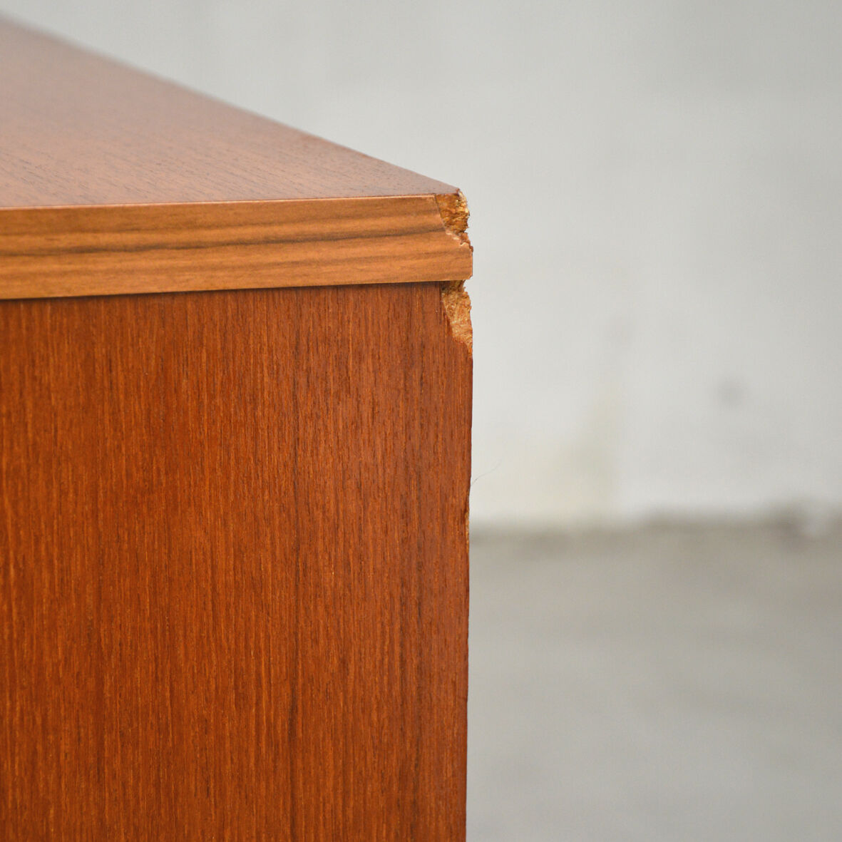 Sideboard 210cm in blond teak, 1970