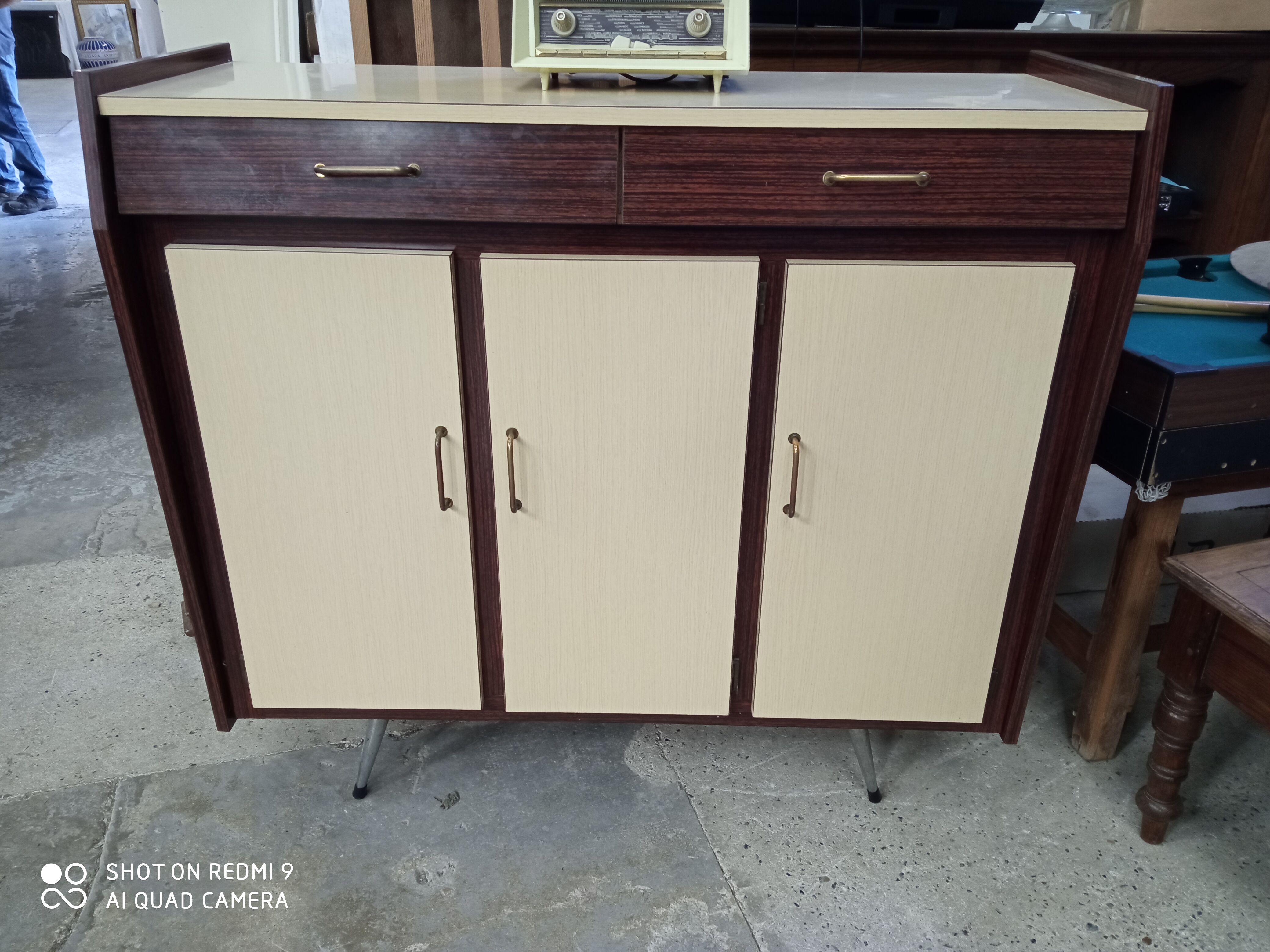 Low formica buffet from the 50s