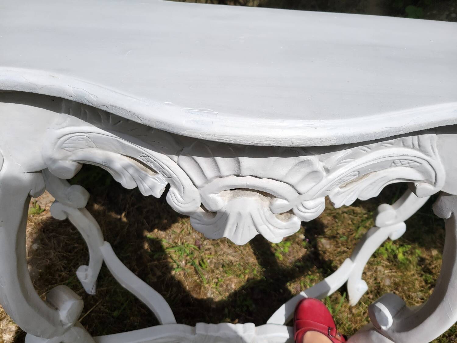 Painted wooden console