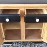 Black and wood mado buffet