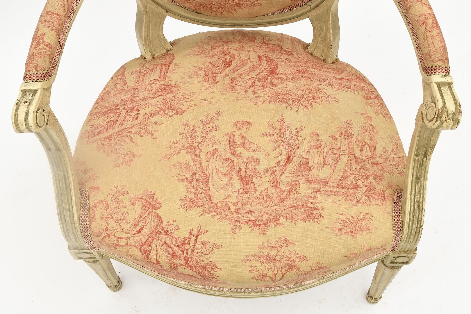 Louis XVI-style shepherdess chair