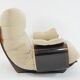 Fauteuil Marsala et son repose-pied Ligne Roset beige clair