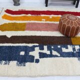 Handmade wool Berber rug 314 x 190 cm