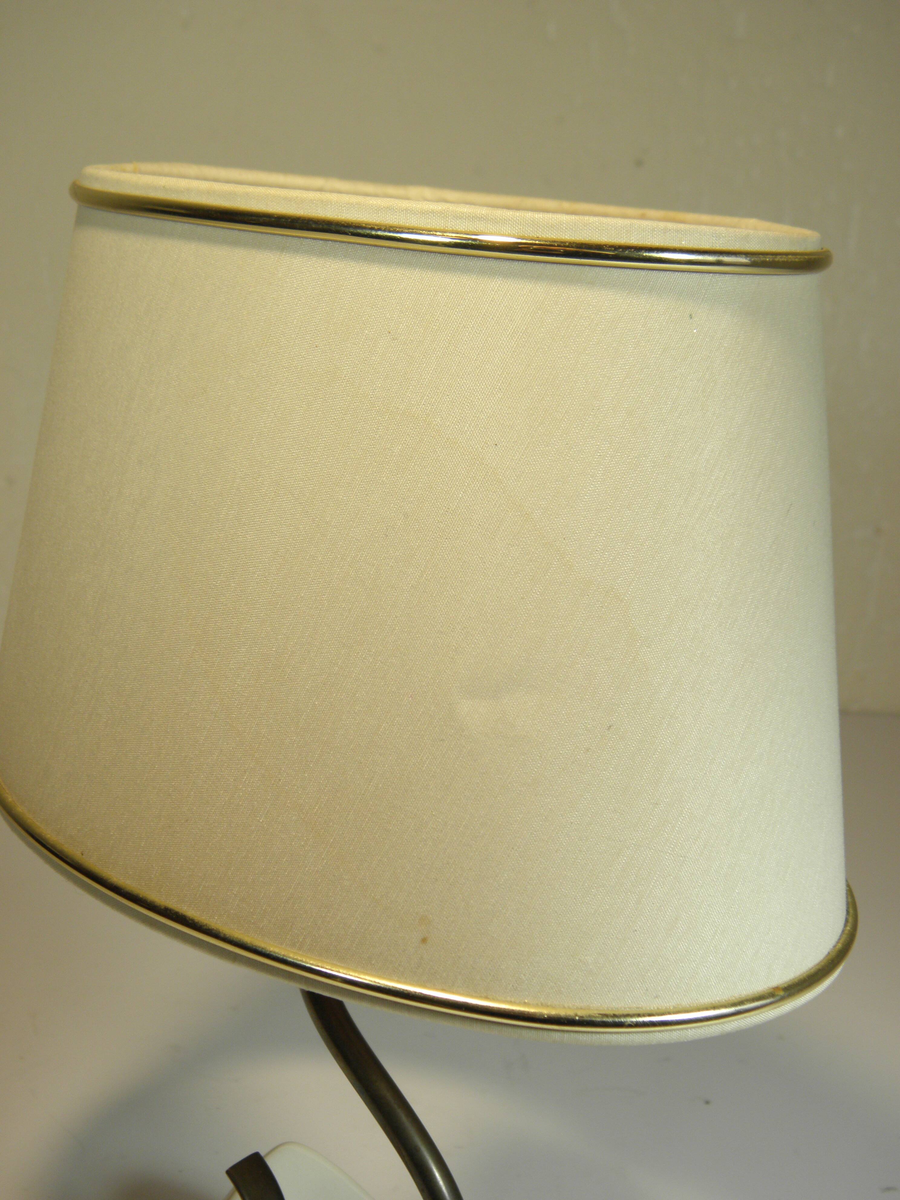 Ceramic and brass lamp from the 1950s.
