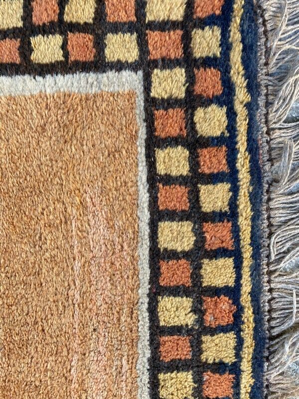 Vintage carpet Persian Gabbeh 84x194 cm