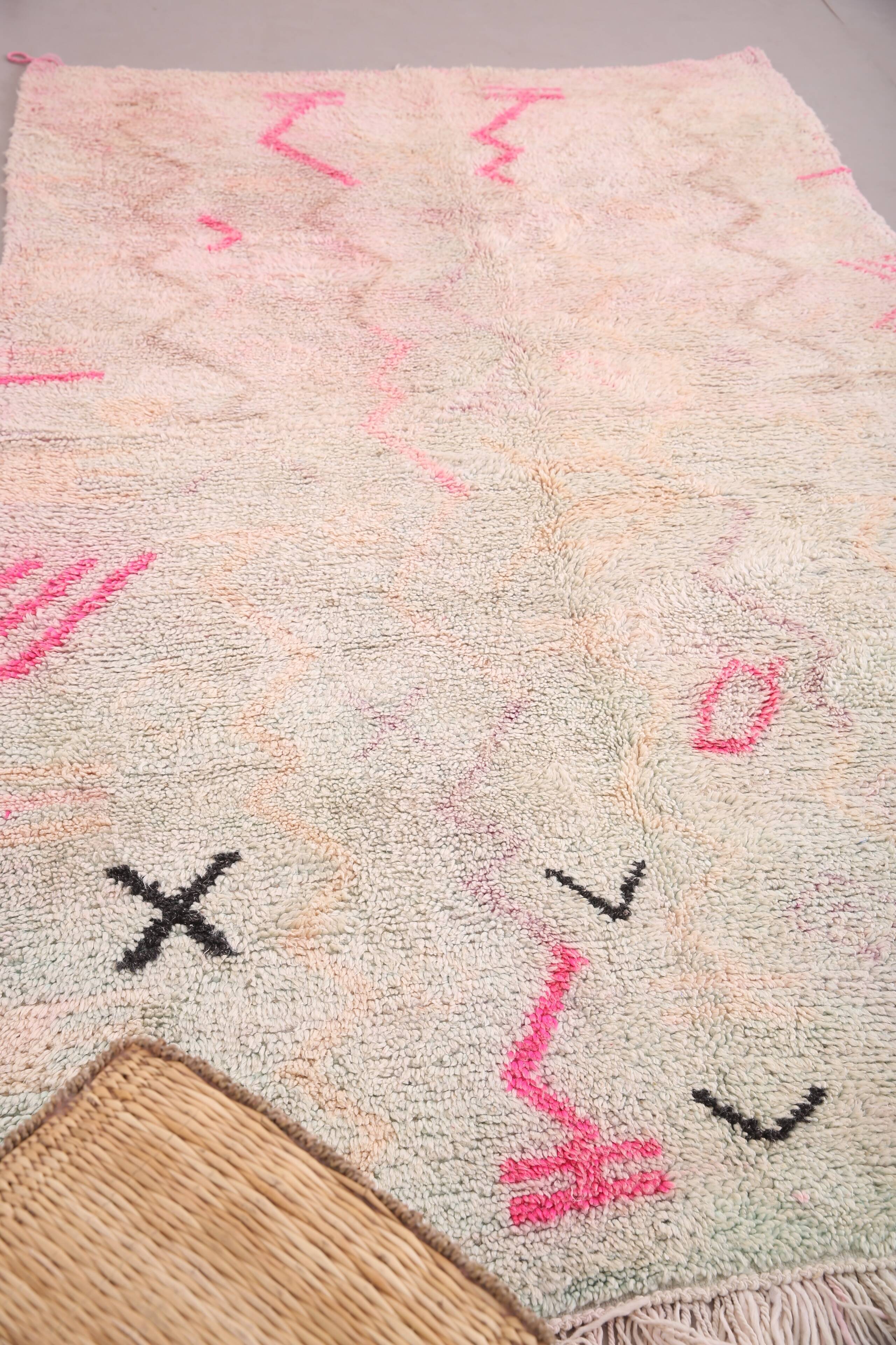 Vintage Moroccan Boujaad Rug 162 x 272 cm - Berber Rug Handmade - Wool Rug