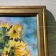 Painting bouquet of sunflowers oil on canvas