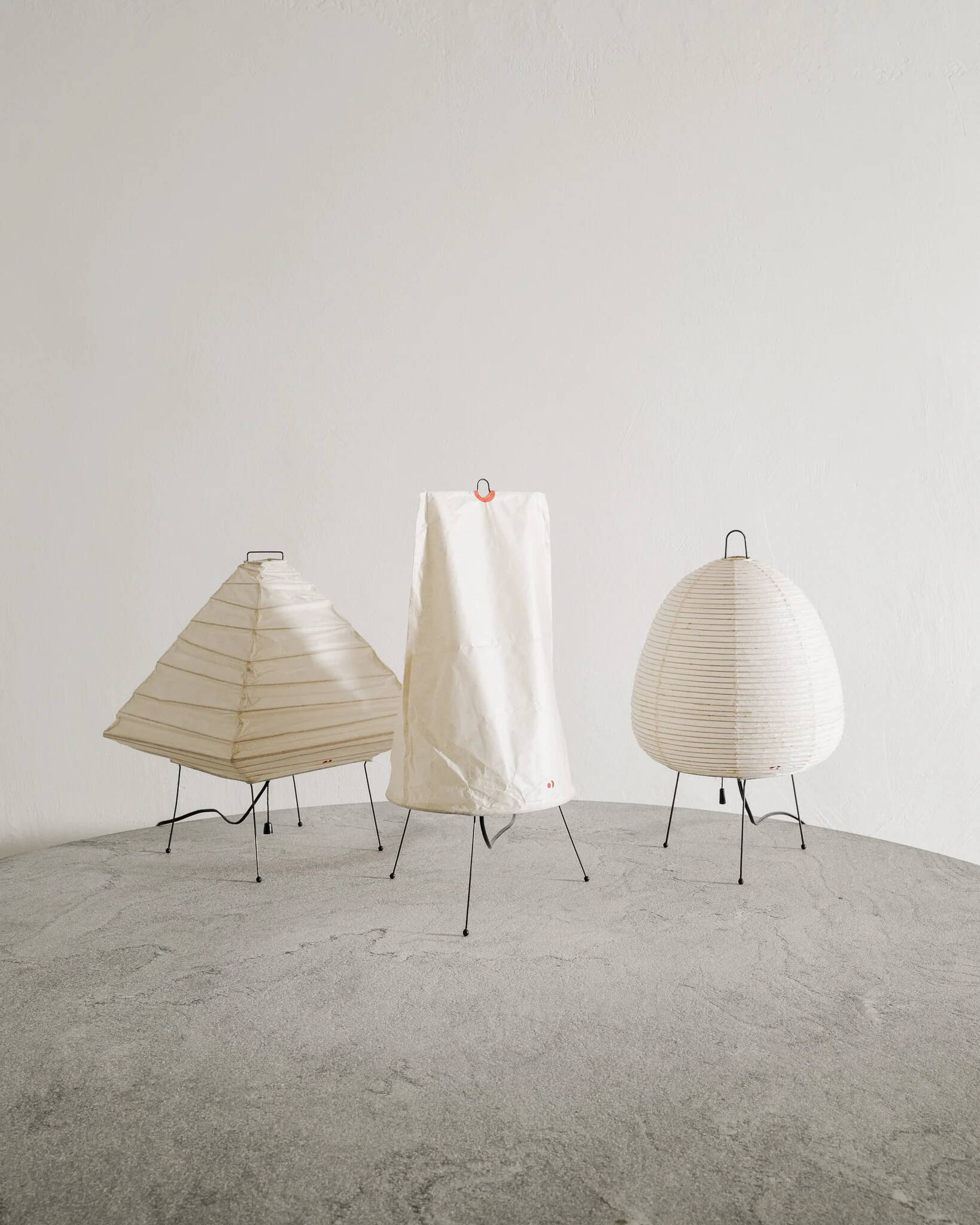 Vintage Mid Century "5X" Desk Table Lamp by Isamu Noguchi, 1960s